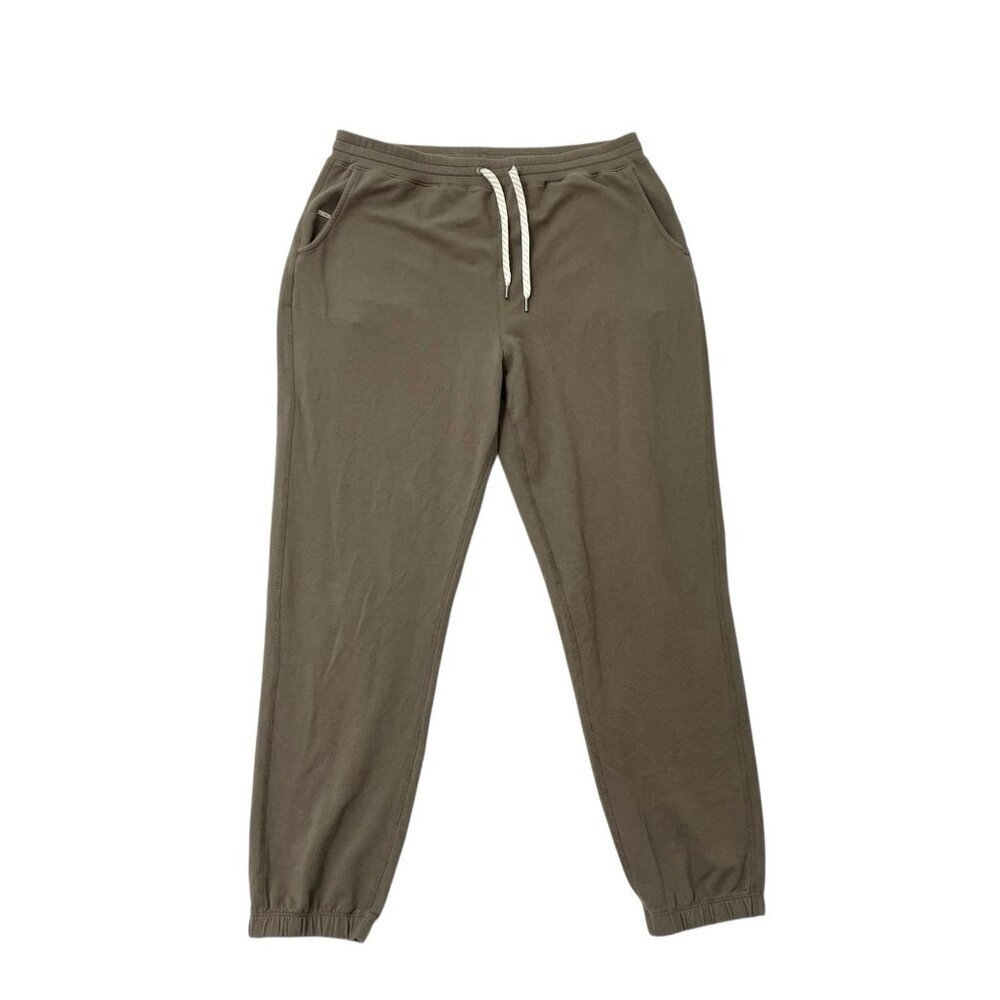 Vuori Jogger Sweatpants Gym Athletic Yoga Active Performance Tan size Medium